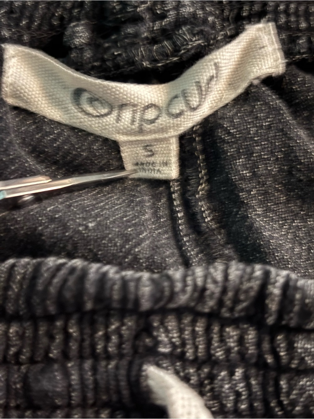 Rip Curl Womens Dark Gray Drawstring Classic Surf Pant Sz S Elastic Waist Ankle - Picture 6 of 10